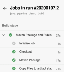 Azure Devops build Maven pipeline screenshot